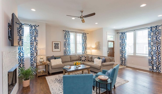 30 day or more Fully Furnished 4BR East Nashville House, walk to 5 Points