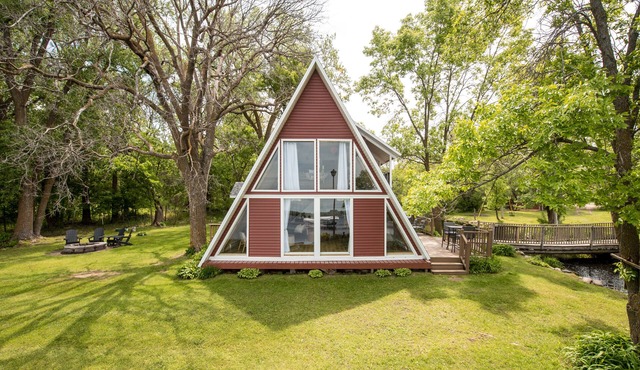 A-Frame Cabin - Private Backyard in Osakis