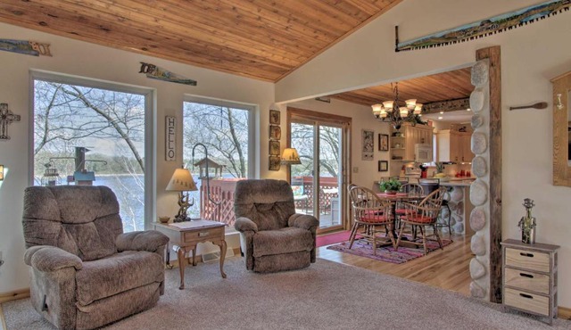Airy Cottage with Dock and Views on Buffalo Lake! in Montello