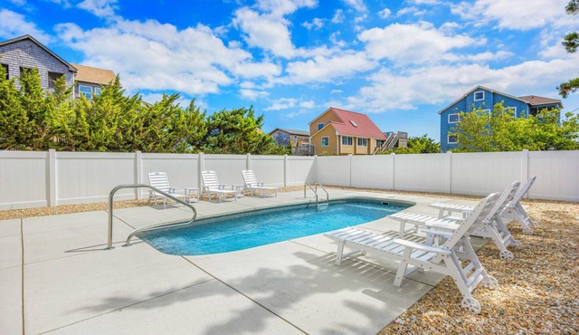 Brand New Semi-Oceanfront Retreat in Salvo with Pool, Hot Tub, & Elevator