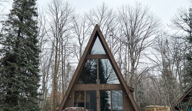 Cozy Gnome A-Frame on the Lake with Sauna in Backus