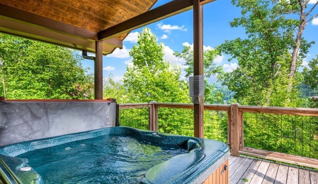 dog-friendly hot tub free Dollywood ticket