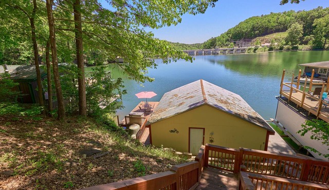 Enjoy the sunrise in the trees at Lake Lure
