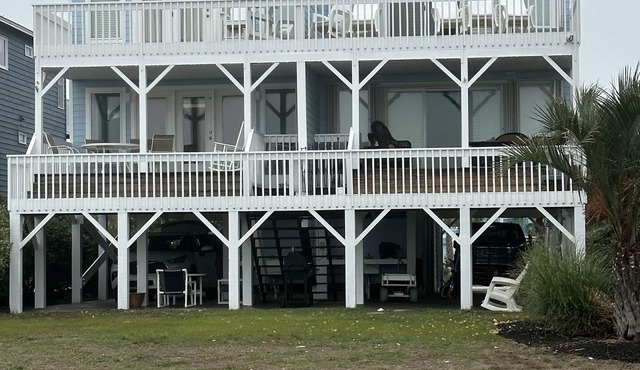 Escape to this stunning oceanfront vacation home in Sunset Beach, NC.
