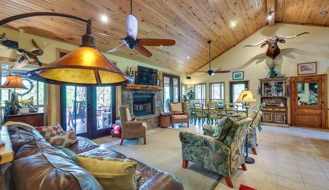 Flag Hole Riverfront Cabin Near Local Attractions! in Glenwood