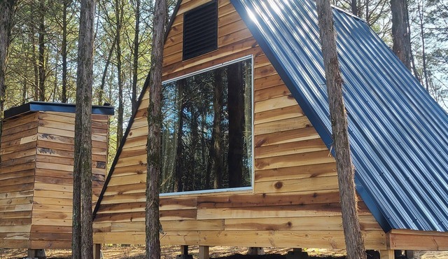 GlampVentures -Lady A-frame Glamping Cabin @Nolichucky River near Smoky Mtns.