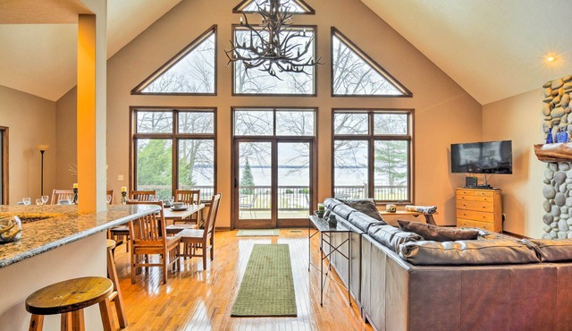 Lakefront Roscommon Home w/Game Room & Dock! in Roscommon