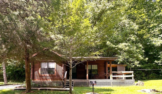 Log Cabin close to Natural Bridge State Park with hot tub and Wi-Fi