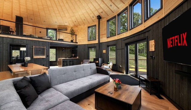 Luxury Luray Yurt Retreat with Private Pond & Hot Tub Near Shenandoah National Park, Luray, VA in Luray