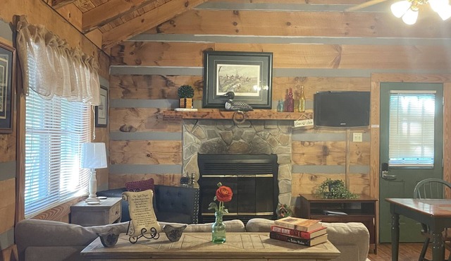 Otter Riverfront cabin, great mountain views with Hot tub,Wifi/Cable in Walland