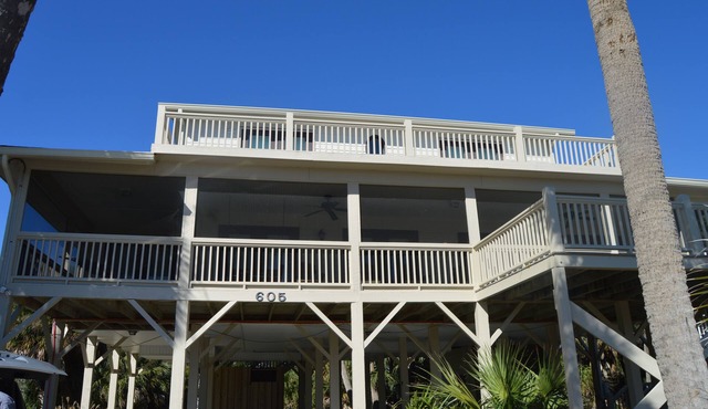 PALMETTO BOULEVARD, EASILY ACCOMMODATES 2 FAMILIES, STEPS FROM THE BEACH! in Edisto Island