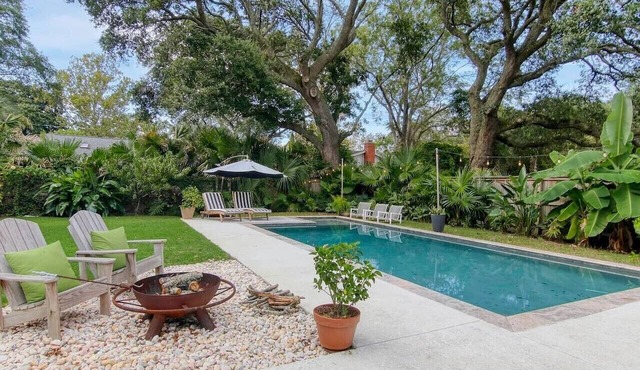 Pool Oasis Near SI Beach | Walk to Parks + Dining