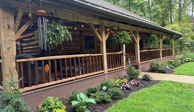 Pure relaxation awaits at this secluded Rustic Cabin nestled in the forest in Sturgis