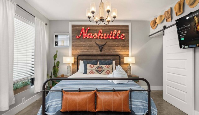 Rustic Luxe Apt | Private Deck & Free Parking