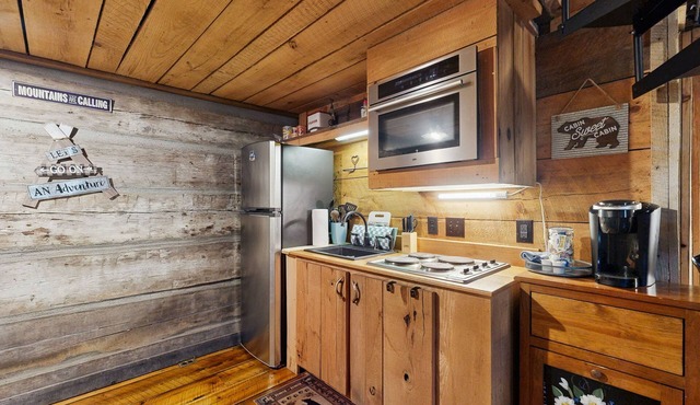Rustic Mountain Cabin with private gas grill and outdoor living space