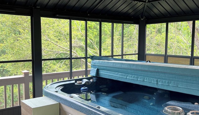 Serenity Views Retreat - Hot Tub, Creek, 2 King beds, Dogs, on 4 acres!