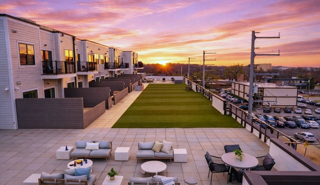 Shared Terrace + Private Balconies | Hillsboro Village | Belcourt