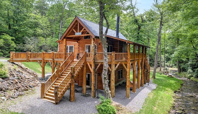 Six-Person Elevated Cabin in the Trees near Black Mountain, North Carolina
