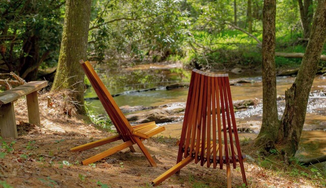 Spacious Creekside Cabin w/Views of Private Waterfalls,Hot Tub, Shuffleboard