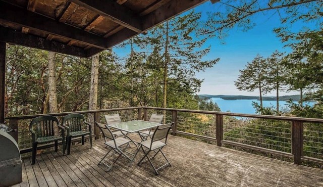 Spectacular Waterfront Cabin in Eastsound with Private Deck and Mountain Views in Eastsound