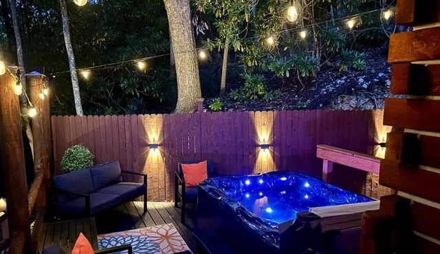 Starry Nights in the Smokey Mountains with Hot Tub Pet Friendly Cabin A