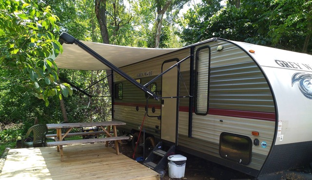 Stoney Creek Private Streamside Camper Site A in Bedford