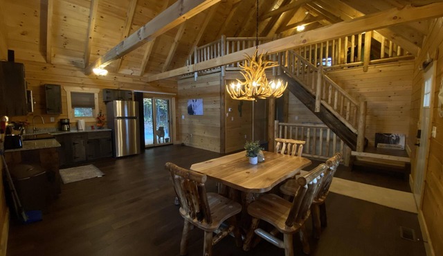 The Overlook - The Overlook at Pine Creek Cabins and Camping in Hocking Hills, just minutes from Hocking Hills State Park. A cozy, yet spacious, pet-friendly cabin perfect for a reset surrounded by nature! Book your getaway today in South Bloomingville