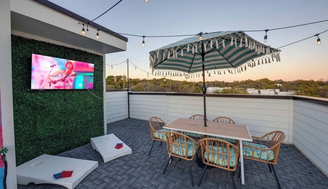 The Pink Stetson: Rooftop Views, Party Hats, Games