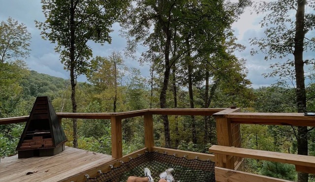Tiny AF: A-Frame: Creek + Views + Privacy!