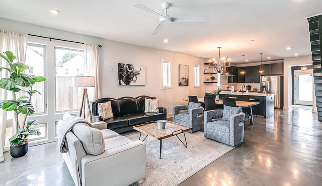 Two side-by-side homes for groups minutes from Broadway