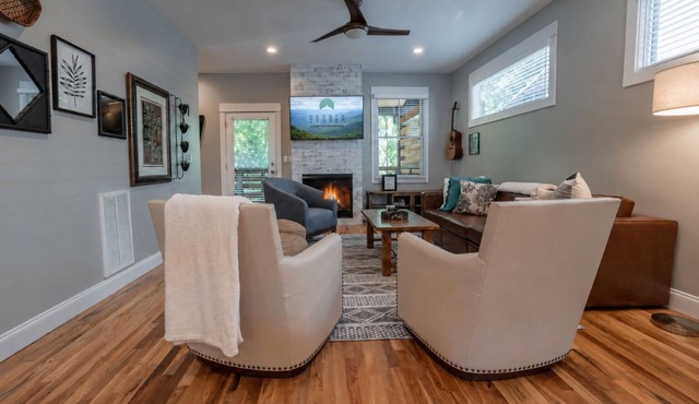Weeping Willow | Pet Friendly Luxury Asheville Villa with Hot Tub, EV Charger & King Beds