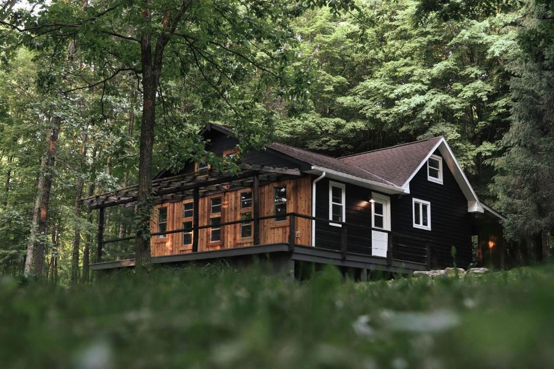 Bladensburg House | Peaceful Woodland Cabin with Year-Round Swim Spa & Private Trails in Mount Vernon, Ohio