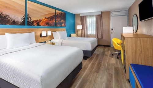 Double Room, 2 Double Beds, Smoking