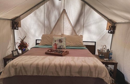 Turtletown RV Rental | Cozy tent with all conveniences of home