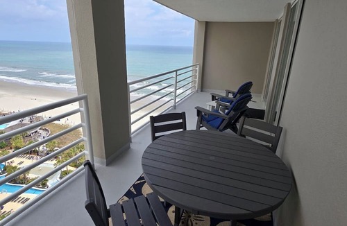 Arcadian Shores Condo | N Hampton 1609 in Kingston, Oceanview, Pool, Beach