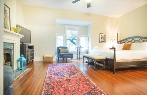 Savannah Victorian District Apartment | Top Floor Row Home Looking Out Over Forsyth Park by Lucky Savannah
