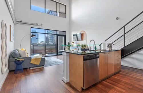 Atlantic Station Area Apartment | King + Queen 2-Story Loft w/2 Ensuite Baths, Private Balcony @ Atlantic Station