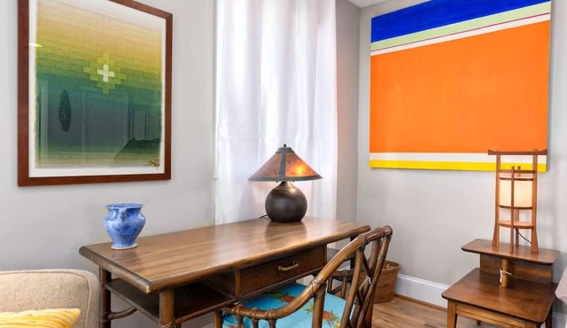 Cheerful Studio w Patio Steps From Everything