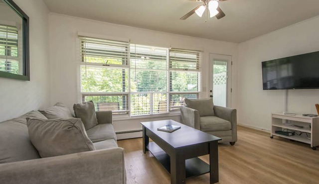 Lakeview 1BR Condo w Deck Walk to Village