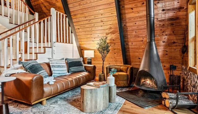 NEW! Creekside Ranch A-Frame in Young Harris
