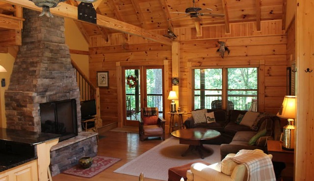 Custom Log Home on New River Ridge