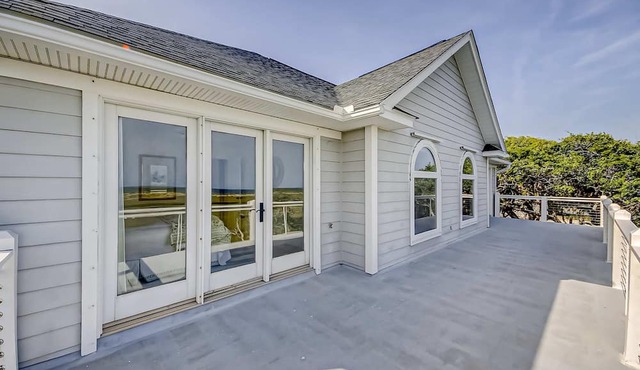 Wonderful coastal home with ocean & creek views, Ping-Pong table, & dock