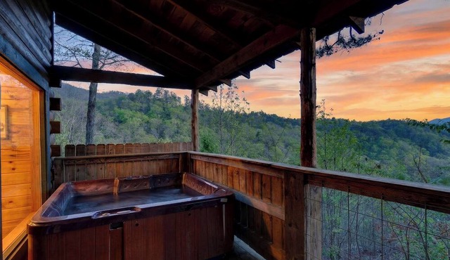 Private Hot Tub + Fire Pit Access + Covered Deck + Mountain Views | Jack's Cabin