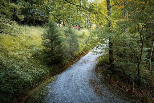 Tiny Luxury Getaway: Cabin in Todd, North Carolina with Hot Tub, Scenic Views, and Lounge Perfection